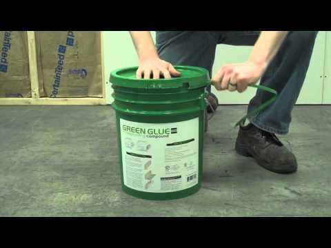 Applying Green Glue Noiseproofing Compound from a 5-Gallon Pail